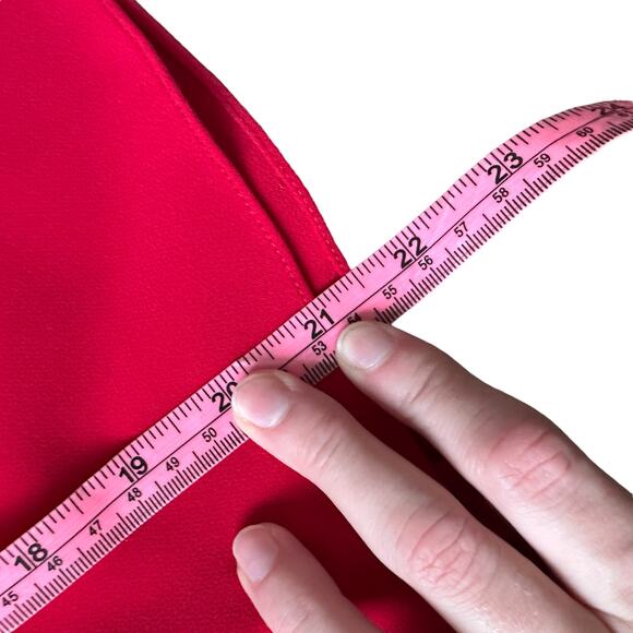 Christian Siriano Off Shoulder Peplum Top Red - Picture 9 of 9